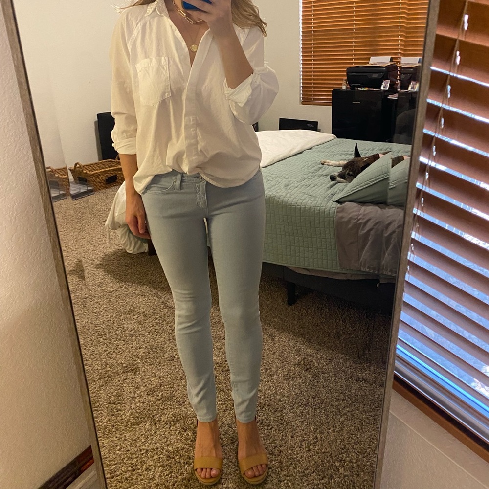 AG The Stevie Ankle jeans in light blue